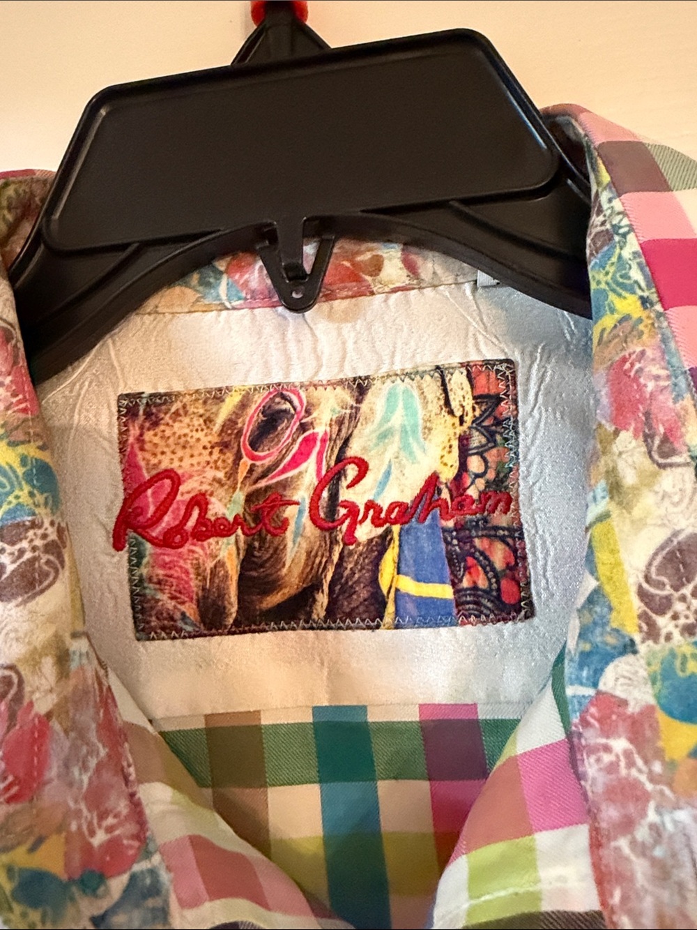 Robert Graham Multicolor Plaid Button-Down Shirt (Green, Blue, Pink, White) - Picture 5 of 5